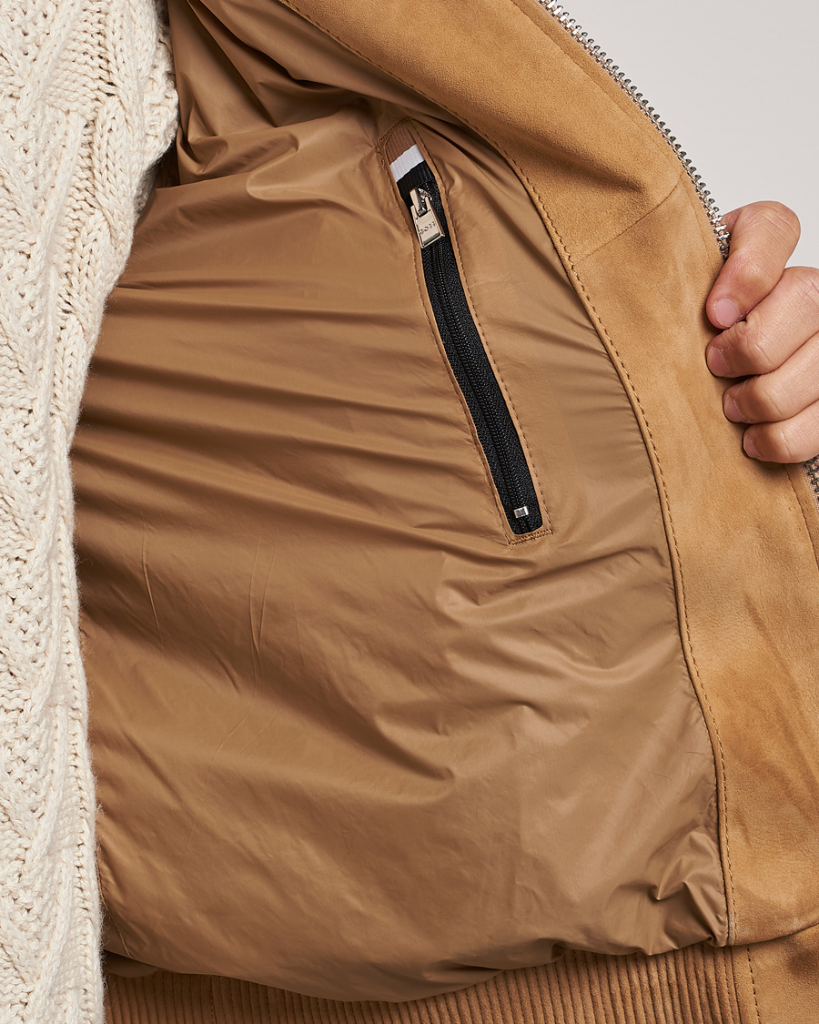 Mies | Takit | BOSS BLACK | Malbano Suede Jacket Medium Beige