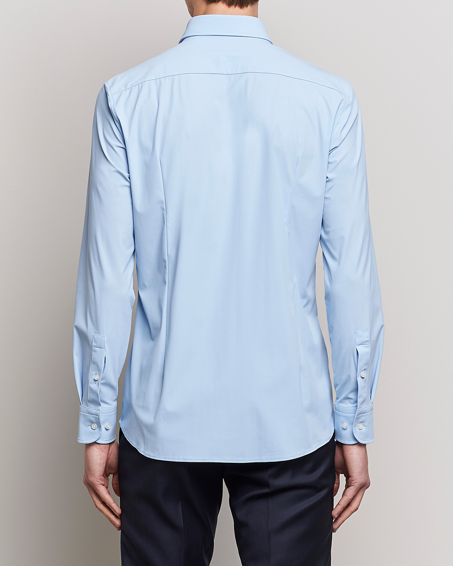 Mies | Kauluspaidat | BOSS BLACK | Hank 4-Way Stretch Shirt Light Blue