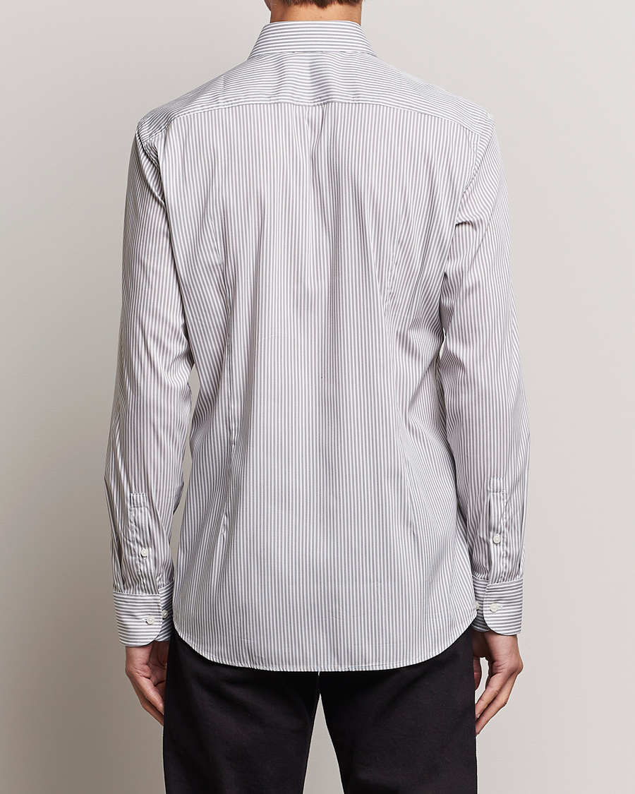 Mies | Kauluspaidat | BOSS BLACK | Hank 4-Way Micro Check Stretch Shirt Open Green