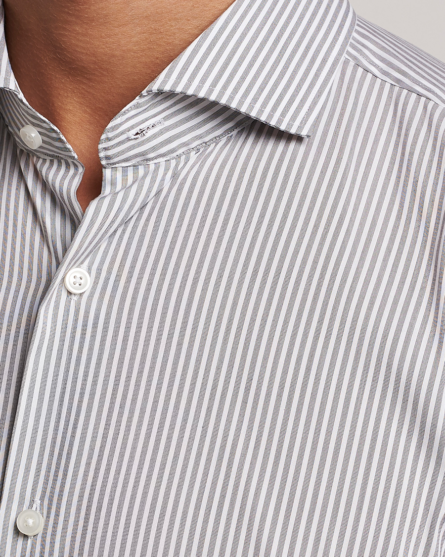 Mies | Kauluspaidat | BOSS BLACK | Hank 4-Way Micro Check Stretch Shirt Open Green