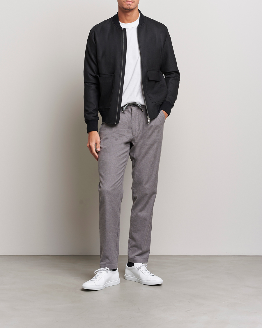 Mies | Housut | BOSS BLACK | Kane Pleated Drawstring Trousers Silver