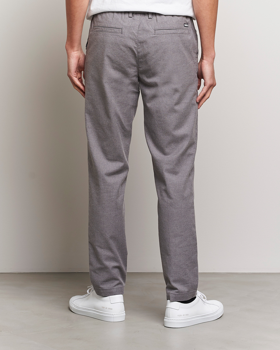 Mies | Housut | BOSS BLACK | Kane Pleated Drawstring Trousers Silver