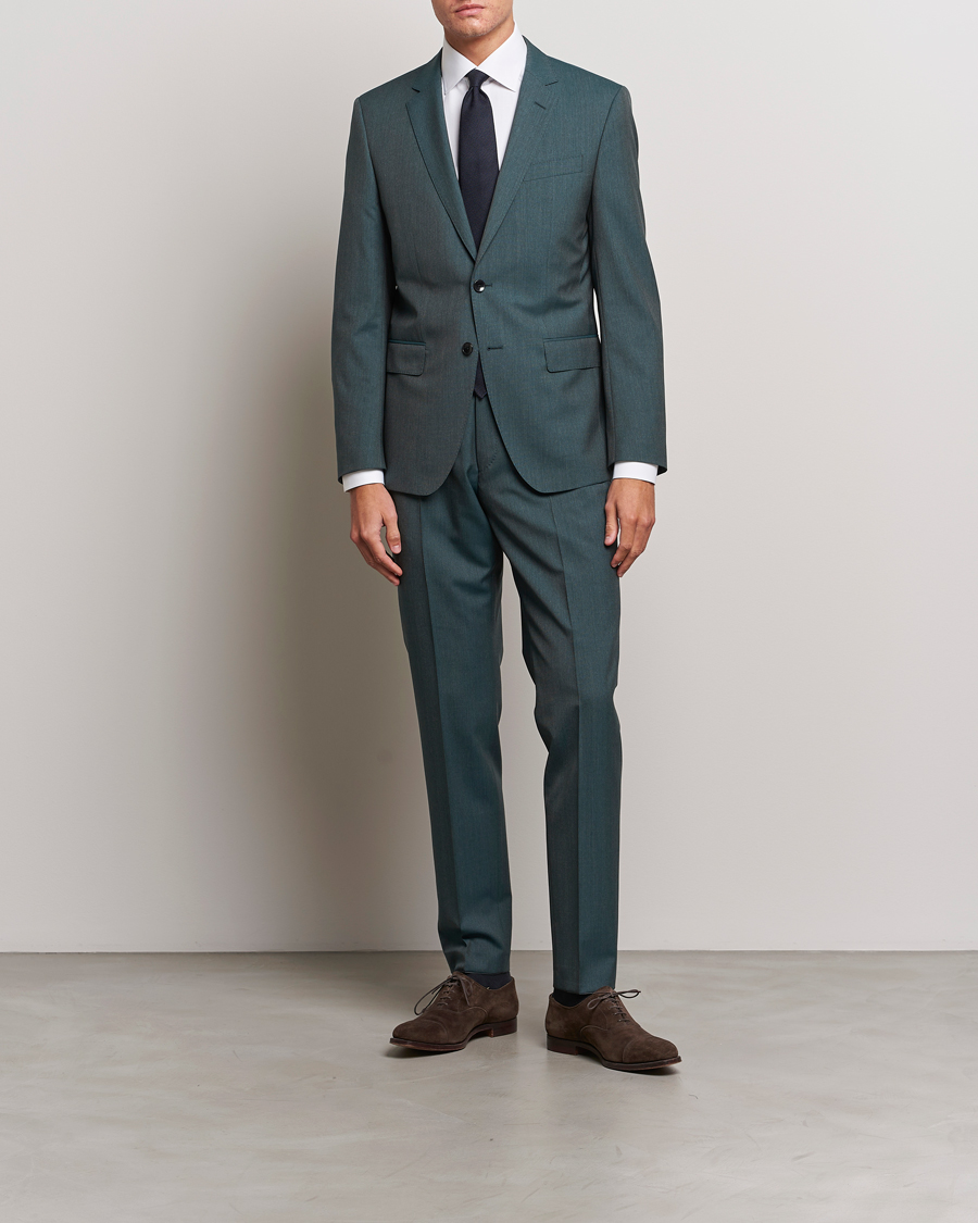 Mies | Puvut | BOSS BLACK | Huge Wool Suit Open Green