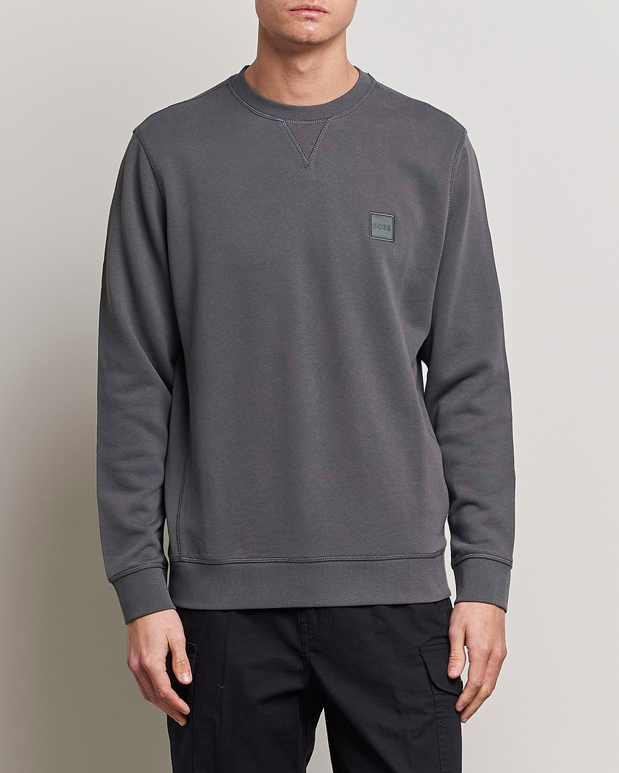 Mies | Collegepuserot | BOSS ORANGE | Westart Logo Sweatshirt Dark Grey