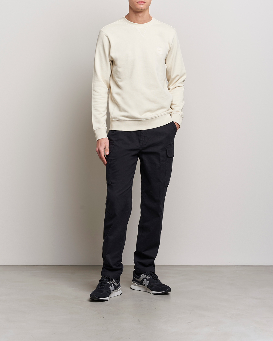 Mies | Puserot | BOSS ORANGE | Westart Logo Sweatshirt Light Beige