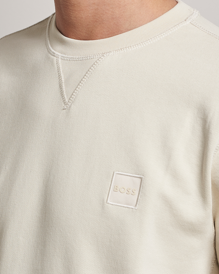Mies | Puserot | BOSS ORANGE | Westart Logo Sweatshirt Light Beige