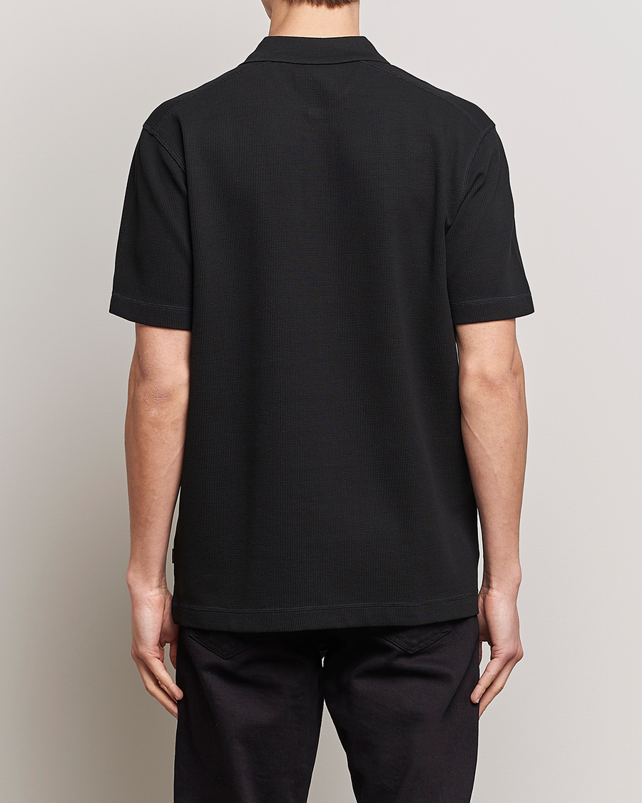 Mies | Pikeet | BOSS ORANGE | Petempesto Knitted Polo Black