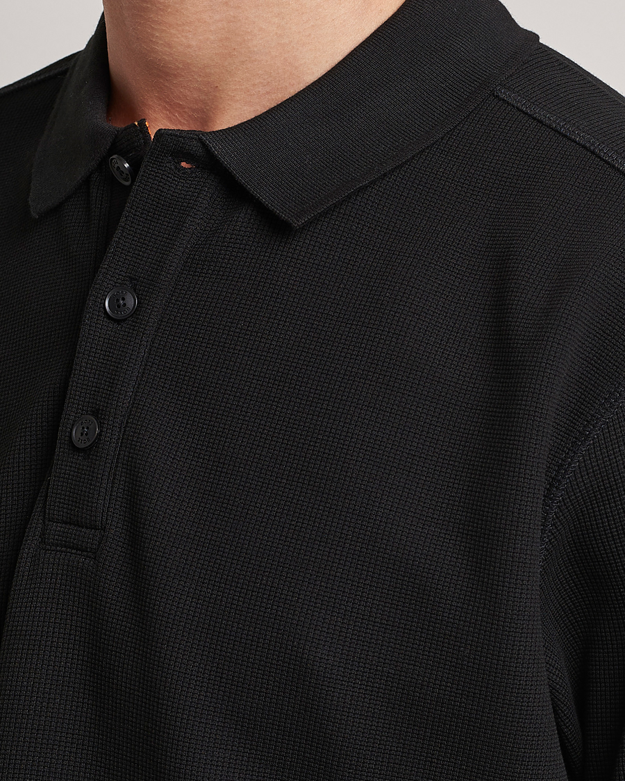 Mies | Pikeet | BOSS ORANGE | Petempesto Knitted Polo Black