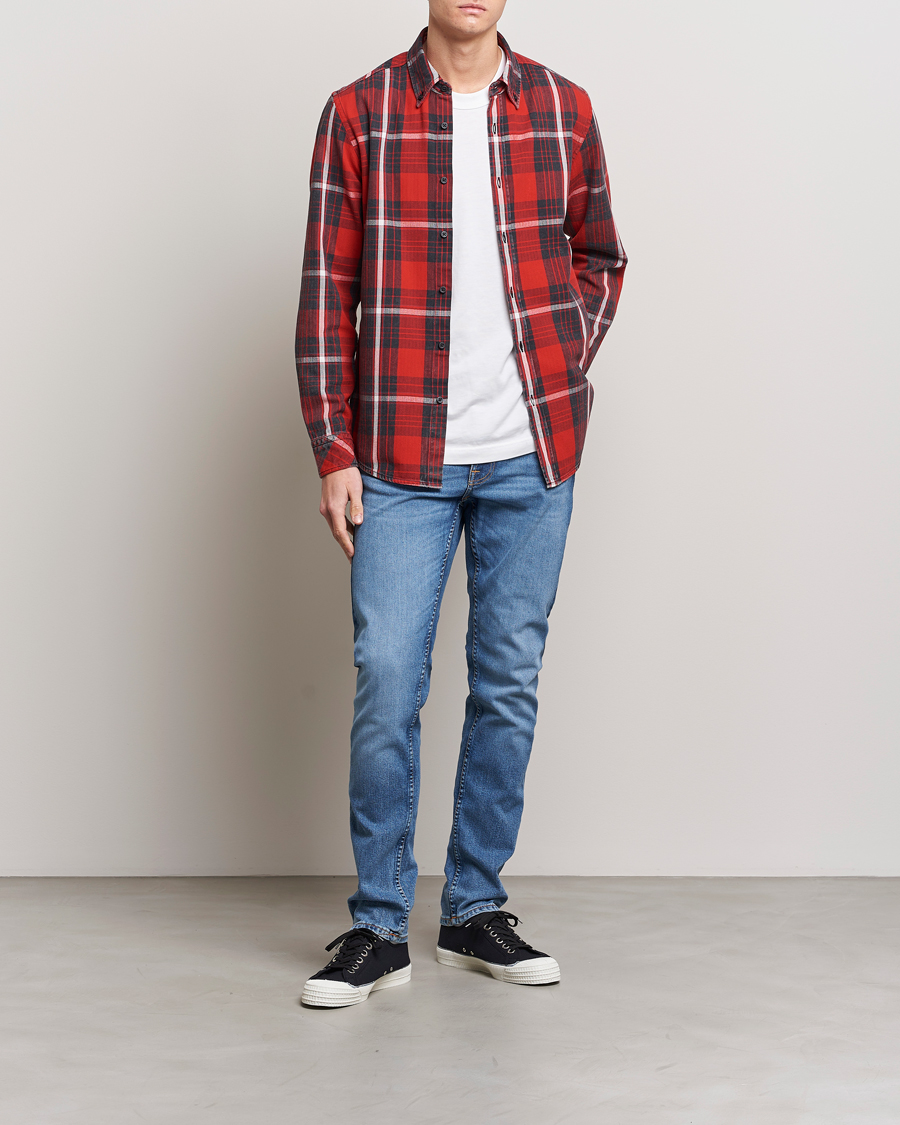 Mies | Kauluspaidat | BOSS ORANGE | Rickert Checked Shirt Red/Grey