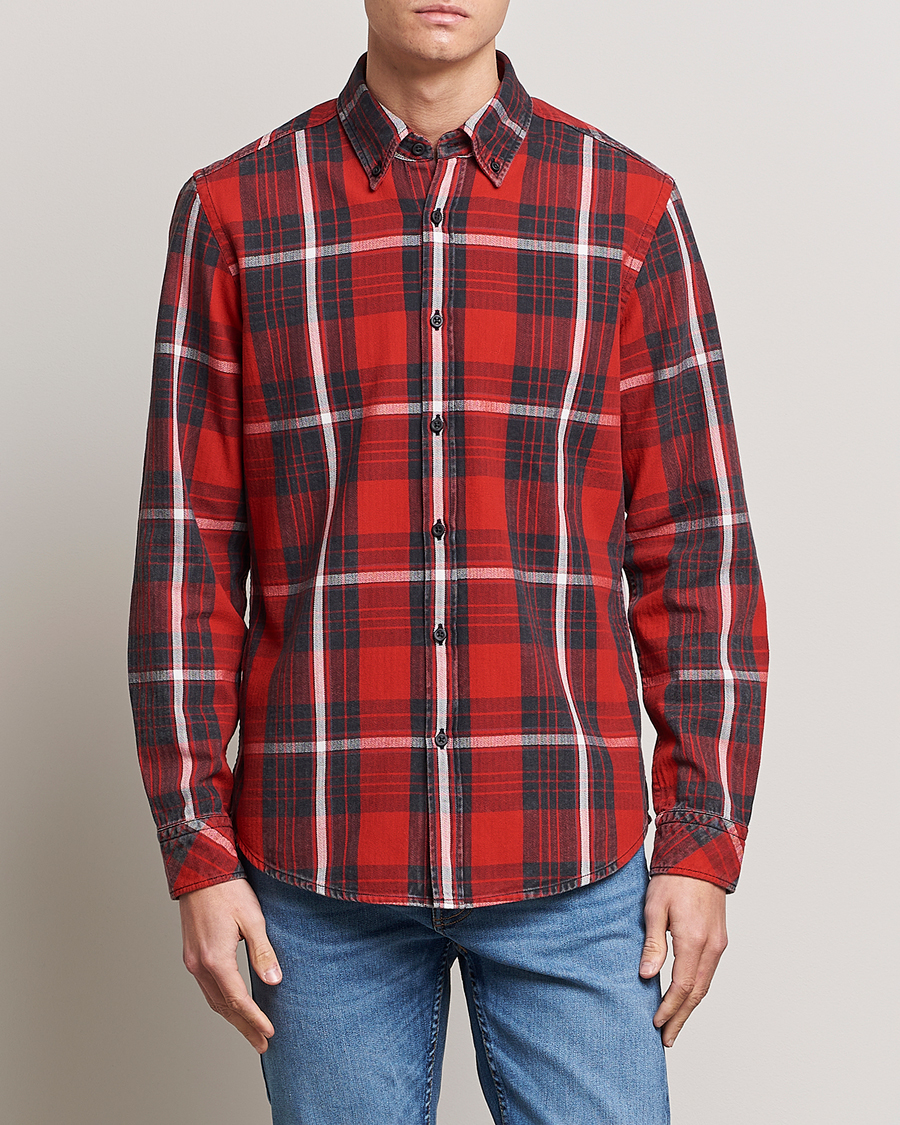 Mies |  | BOSS ORANGE | Rickert Checked Shirt Red/Grey