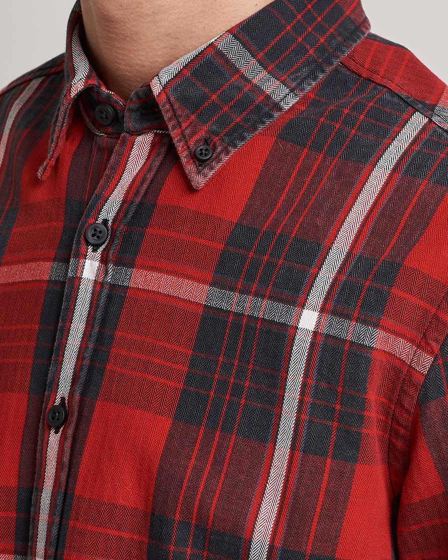 Mies | Kauluspaidat | BOSS ORANGE | Rickert Checked Shirt Red/Grey