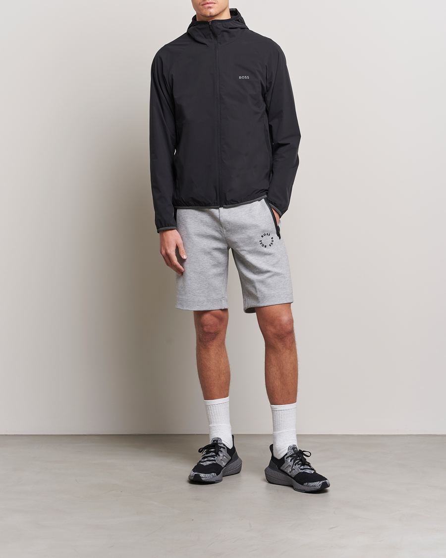 Mies | Takit | BOSS GREEN | Cush Shell Hoodie Jacket Black