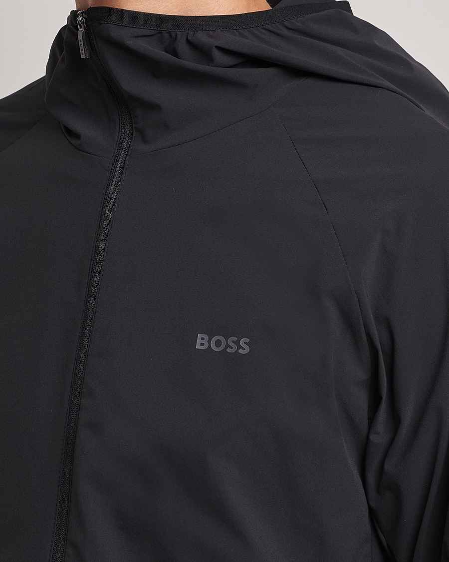 Mies | Takit | BOSS GREEN | Cush Shell Hoodie Jacket Black