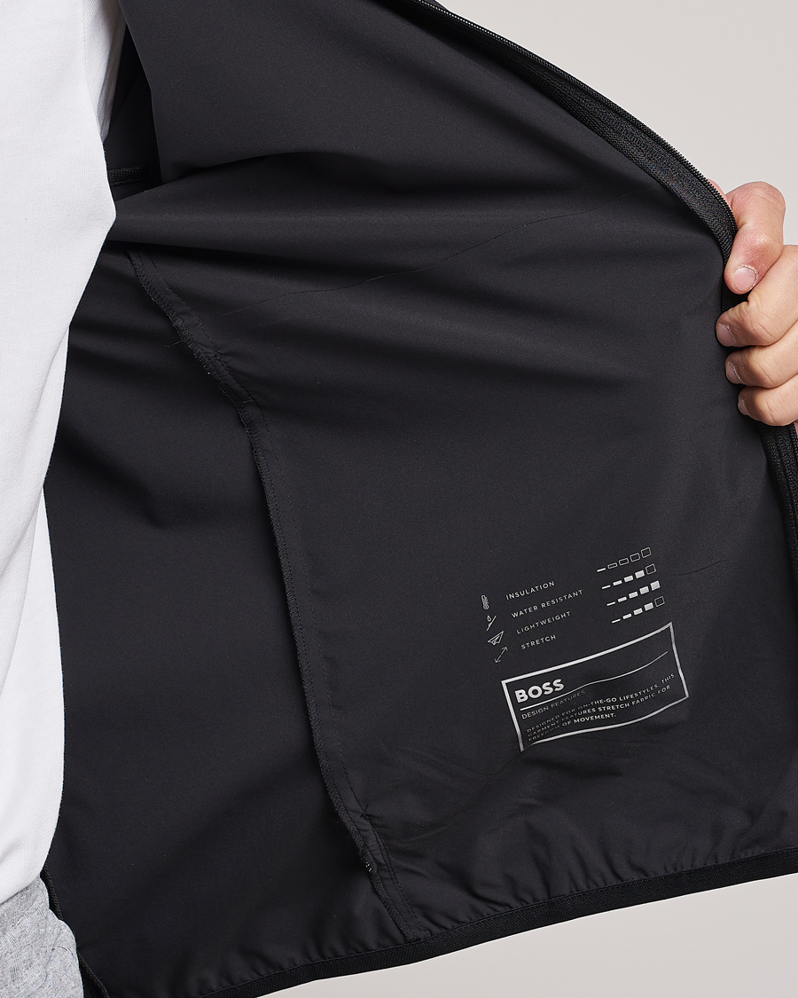 Mies | Takit | BOSS GREEN | Cush Shell Hoodie Jacket Black