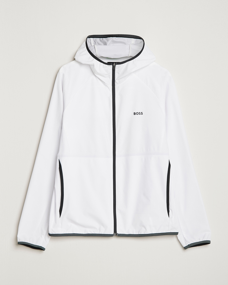 Mies | Takit | BOSS GREEN | Cush Shell Hoodie Jacket White
