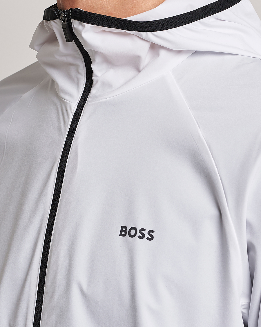 Mies | Takit | BOSS GREEN | Cush Shell Hoodie Jacket White