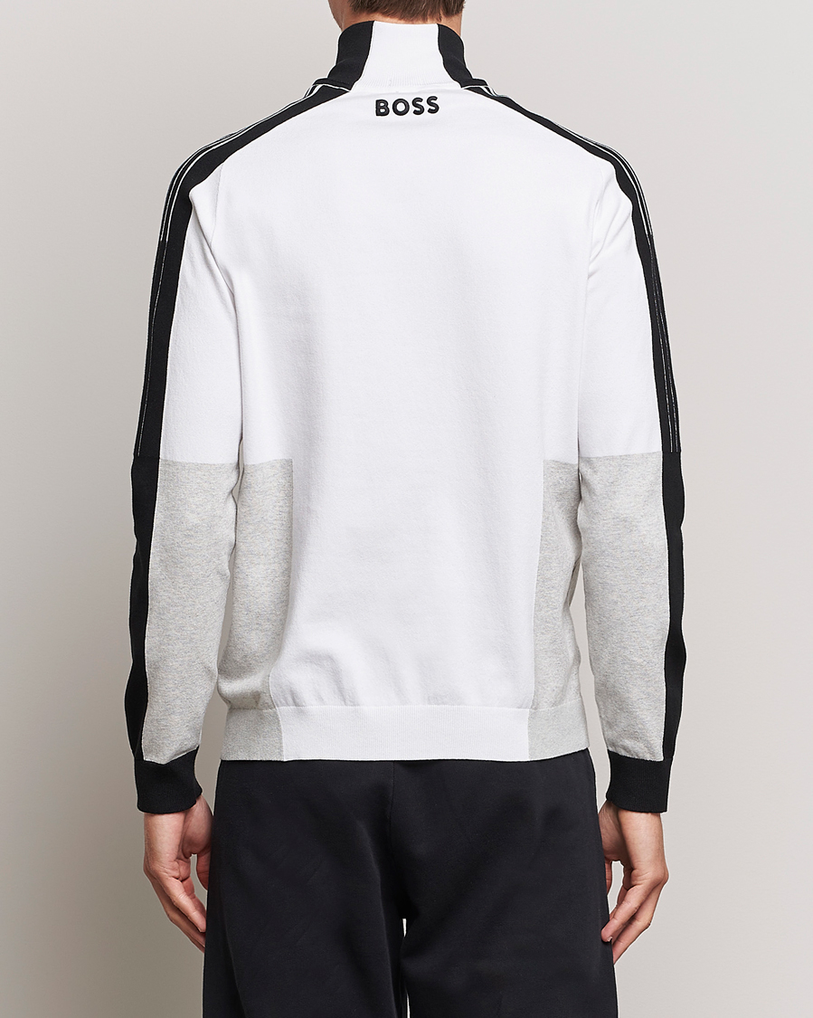 Mies | Puserot | BOSS GREEN | Zolkar Knitted Half Zip White