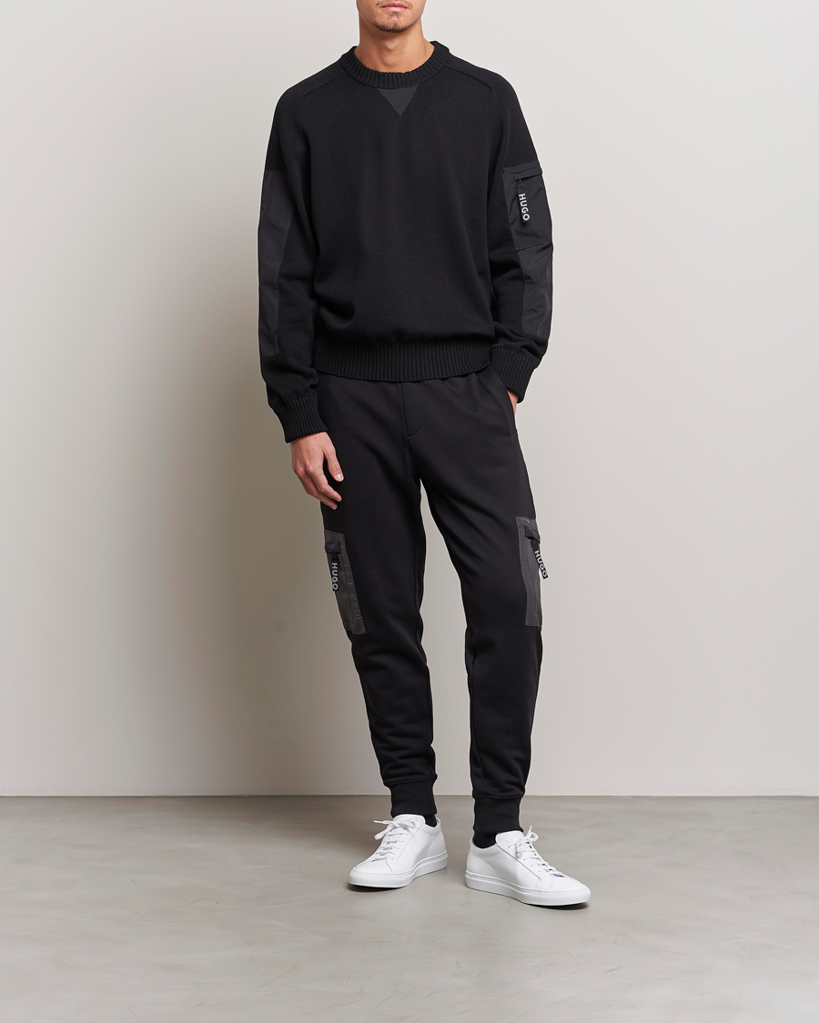 Mies | Puserot | HUGO | Sutil Knitted Sweater Black