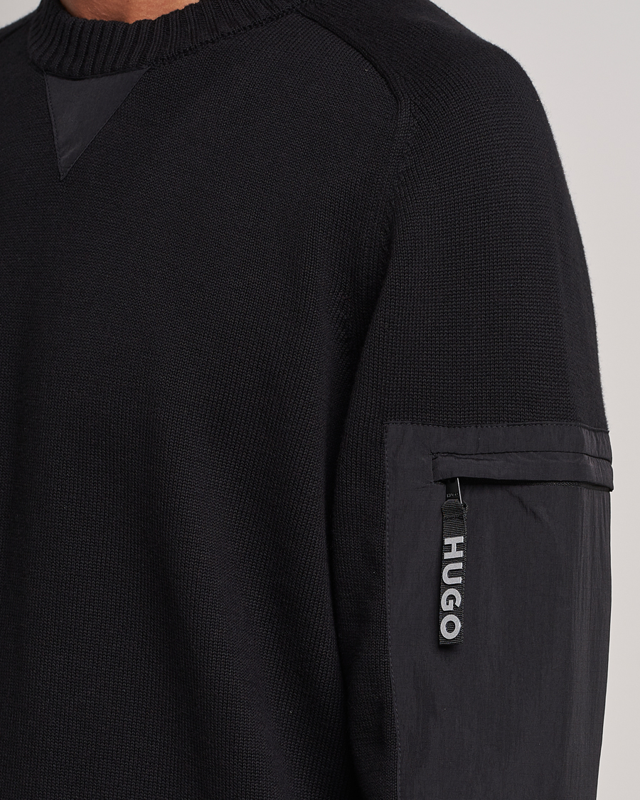 Mies | Puserot | HUGO | Sutil Knitted Sweater Black
