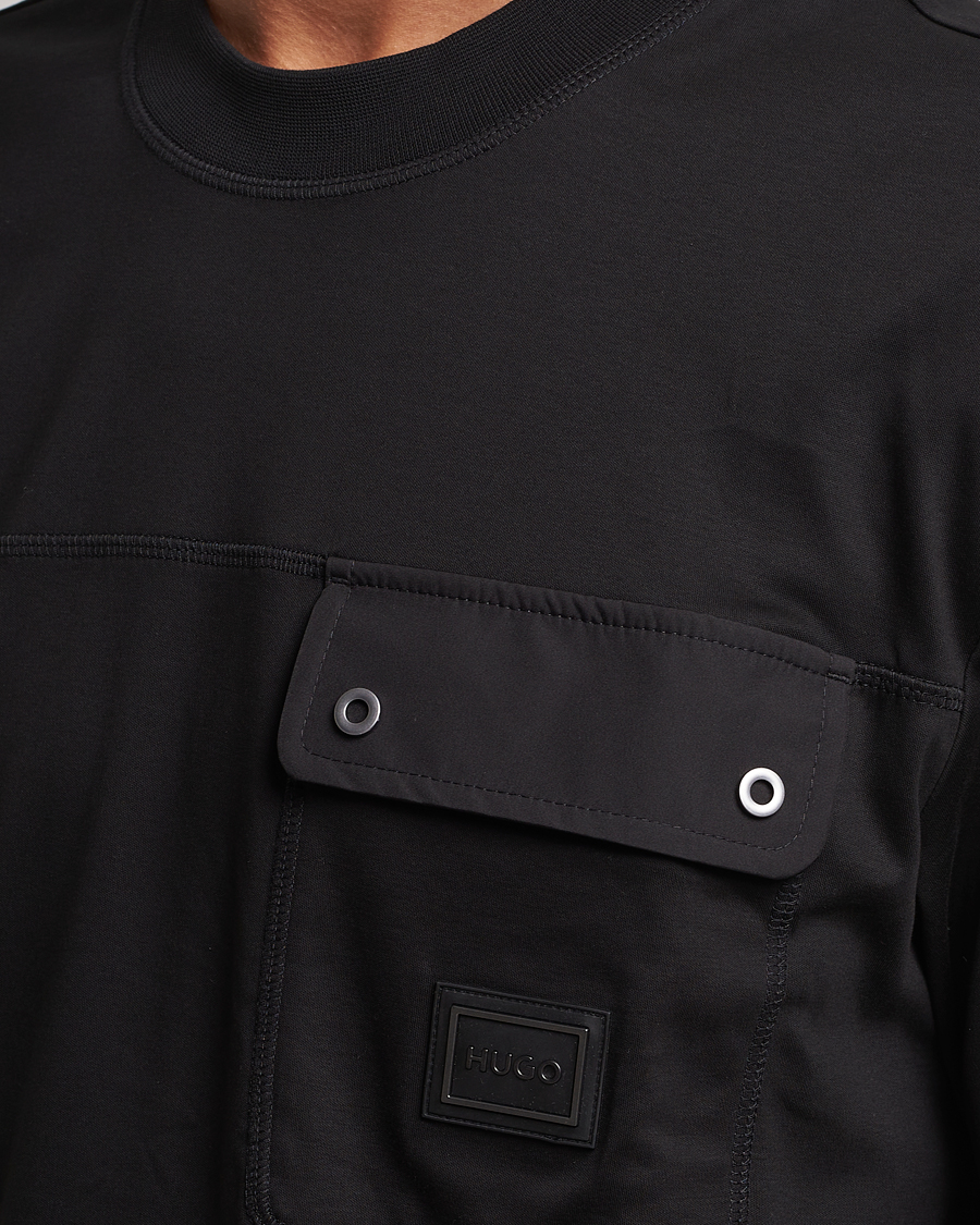 Mies | T-paidat | HUGO | Dyans Crew Neck Pocket T-Shirt Black
