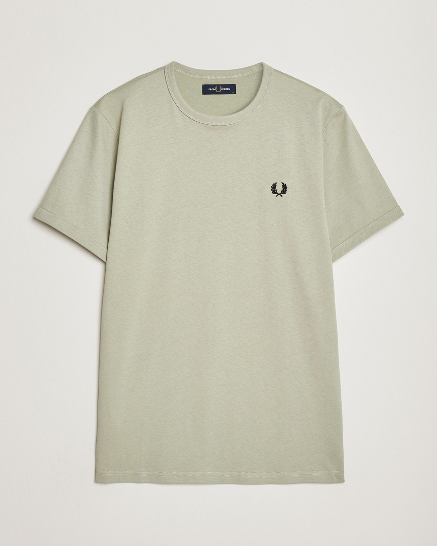 Mies | T-paidat | Fred Perry | Ringer Cotton T-Shirt Seagrass