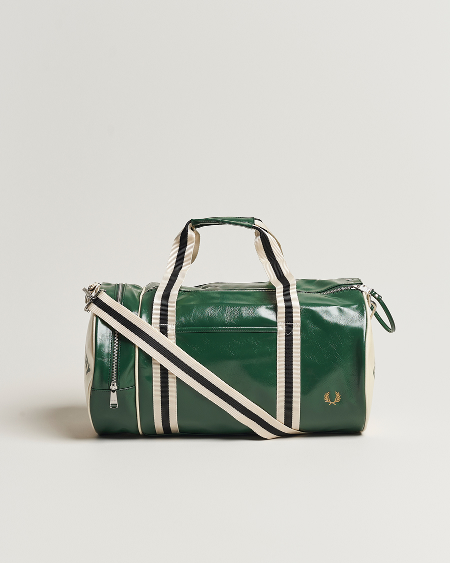 Mies | Fred Perry Classic Barrel Bag Tartan Green | Fred Perry | Classic Barrel Bag Tartan Green