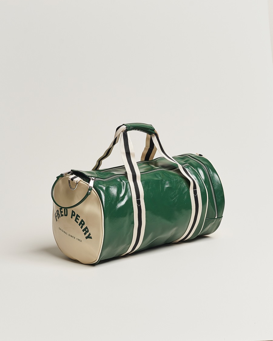 Mies | Fred Perry Classic Barrel Bag Tartan Green | Fred Perry | Classic Barrel Bag Tartan Green