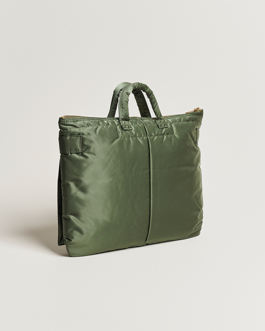 Mies | Porter-Yoshida & Co. Tanker Short Helmet Bag Sage Green | Porter-Yoshida & Co. | Tanker Short Helmet Bag Sage Green