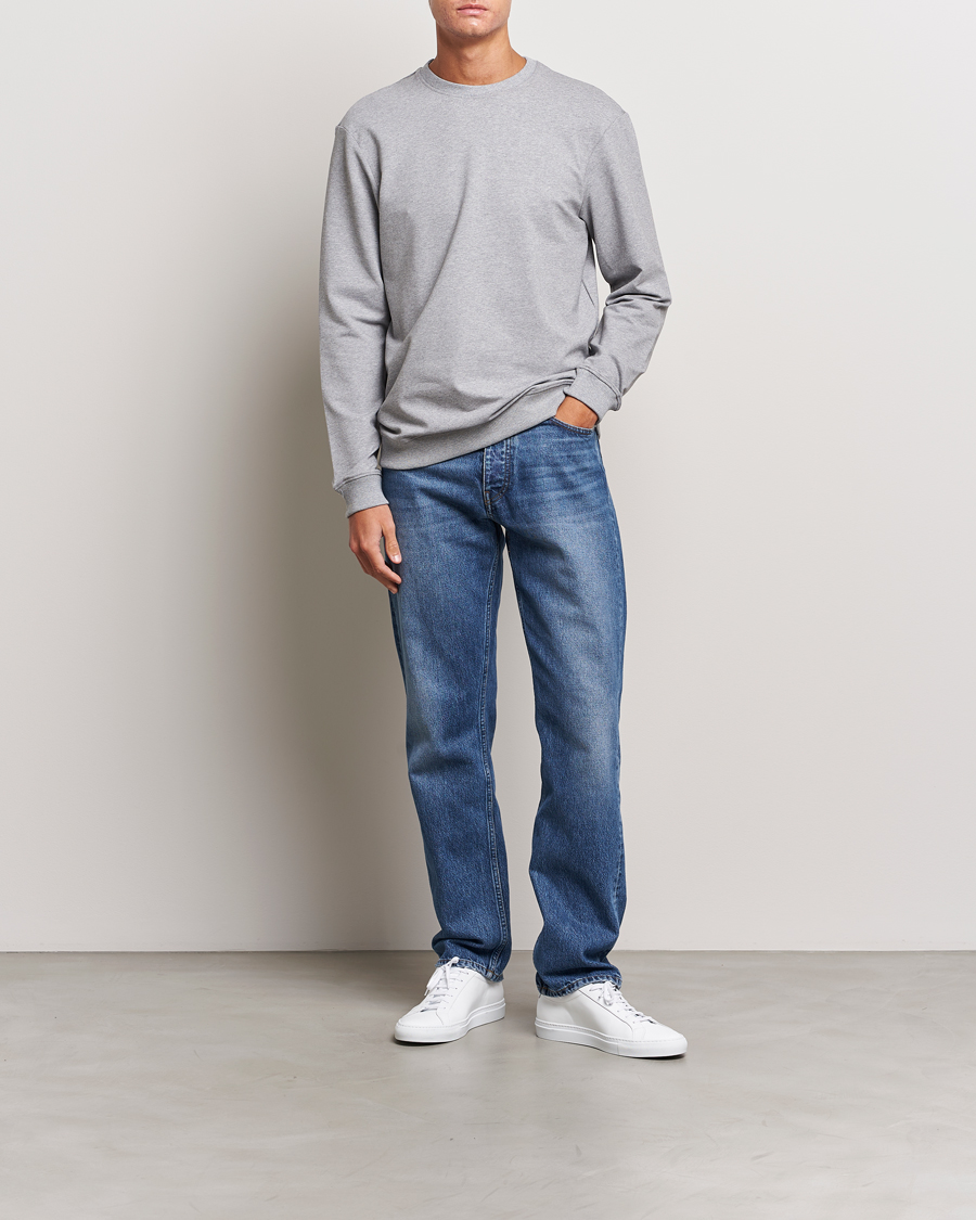 Mies | Puserot | Bread & Boxers | Loungewear Crew Neck Sweatshirt Grey Melange