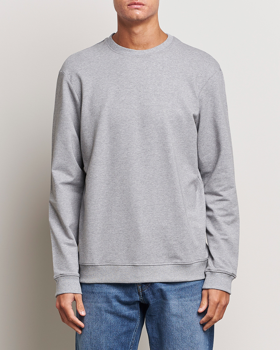 Mies | Wardrobe Basics | Bread & Boxers | Loungewear Crew Neck Sweatshirt Grey Melange