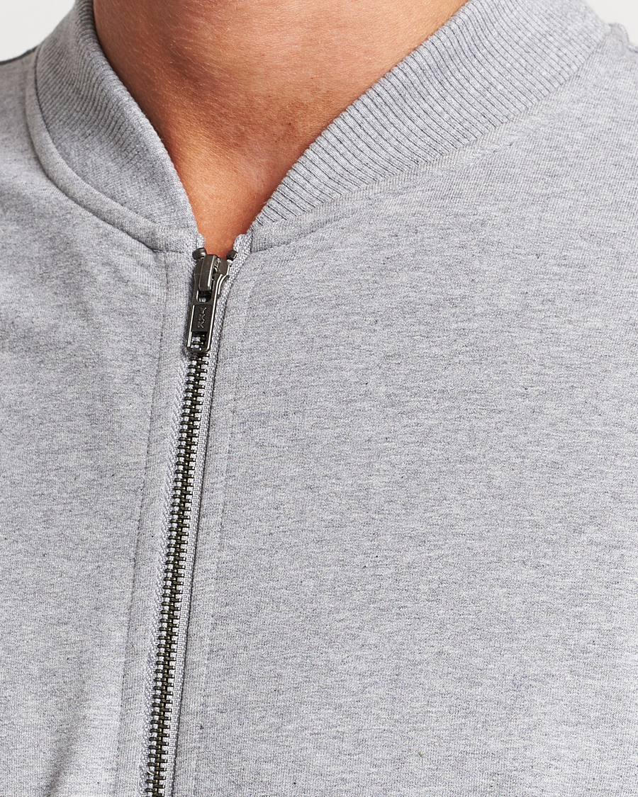 Mies | Puserot | Bread & Boxers | Loungewear Full Zip Sweater Grey Melange