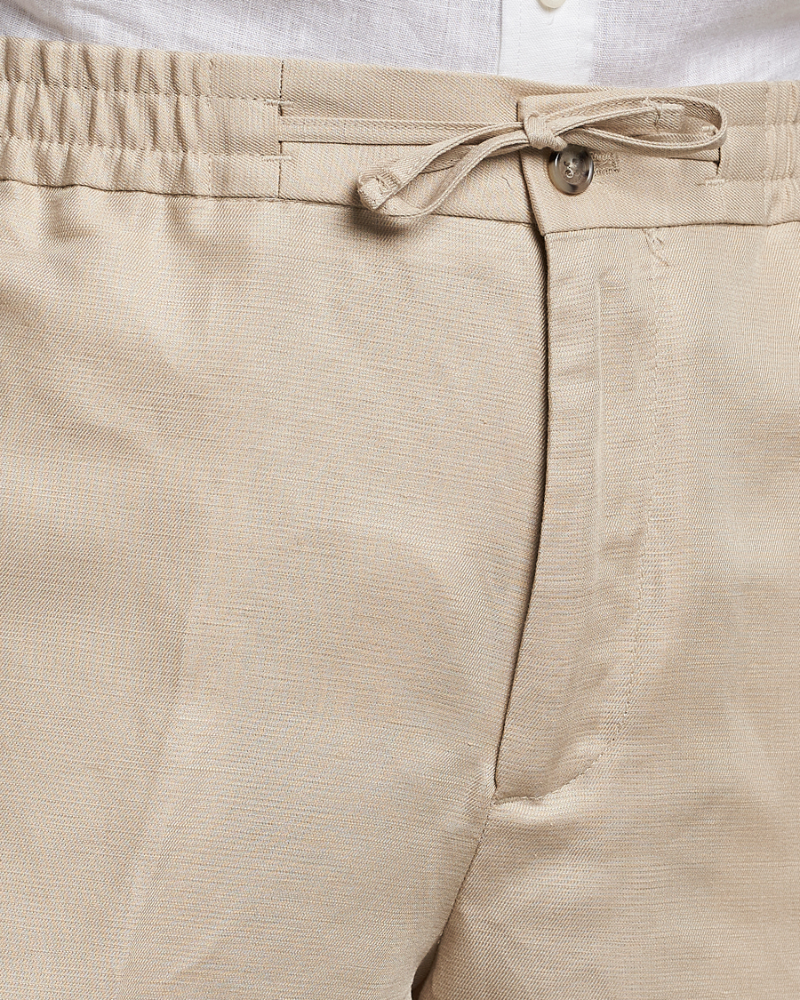 Mies | Shortsit | J.Lindeberg | Baron Tencel/Linen Shorts Safari Beige