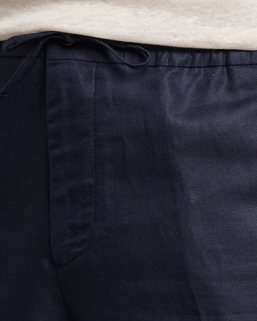 Mies | Shortsit | J.Lindeberg | Baron Tencel/Linen Shorts Navy