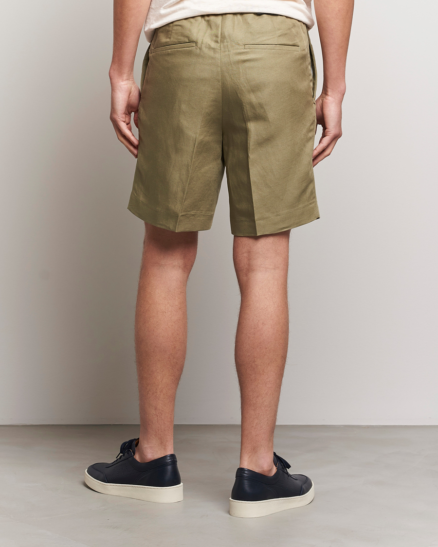 Mies | Shortsit | J.Lindeberg | Baron Tencel/Linen Shorts Aloe