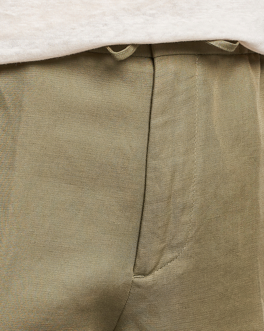 Mies | Shortsit | J.Lindeberg | Baron Tencel/Linen Shorts Aloe