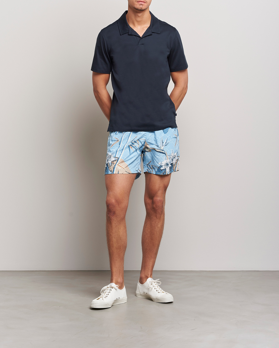 Mies | Uimahousut | J.Lindeberg | Banks Tropical Swimshorts Dream Blue