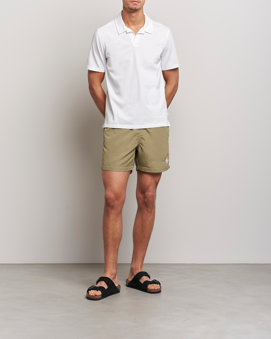 Mies | Pikeet | J.Lindeberg | Asher Open Collar Polo Shirt White