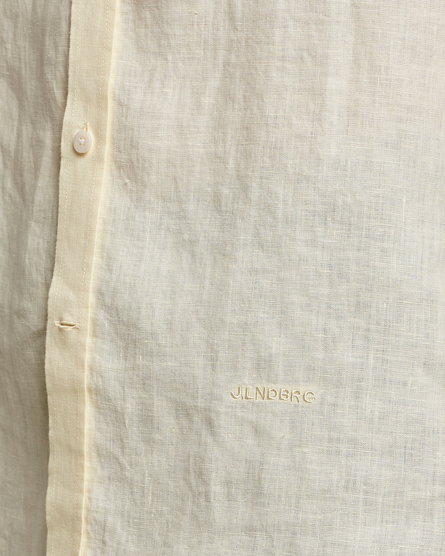 Mies | Kauluspaidat | J.Lindeberg | Clean Linen Slim Shirt Pear Sorbet