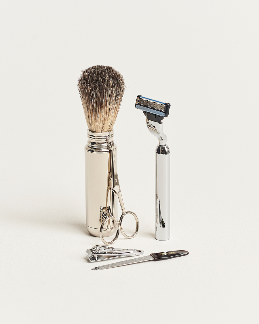 Mies | Kotiin | F. Hammann | Shaving and Manicure Set Dark Brown