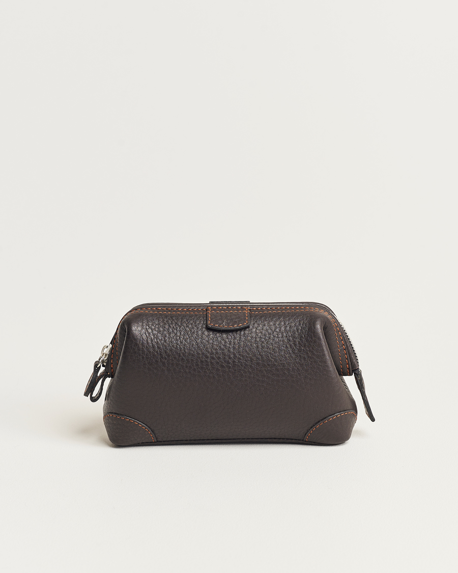 Mies | Laukut | F. Hammann | Small Washbag Dark Brown