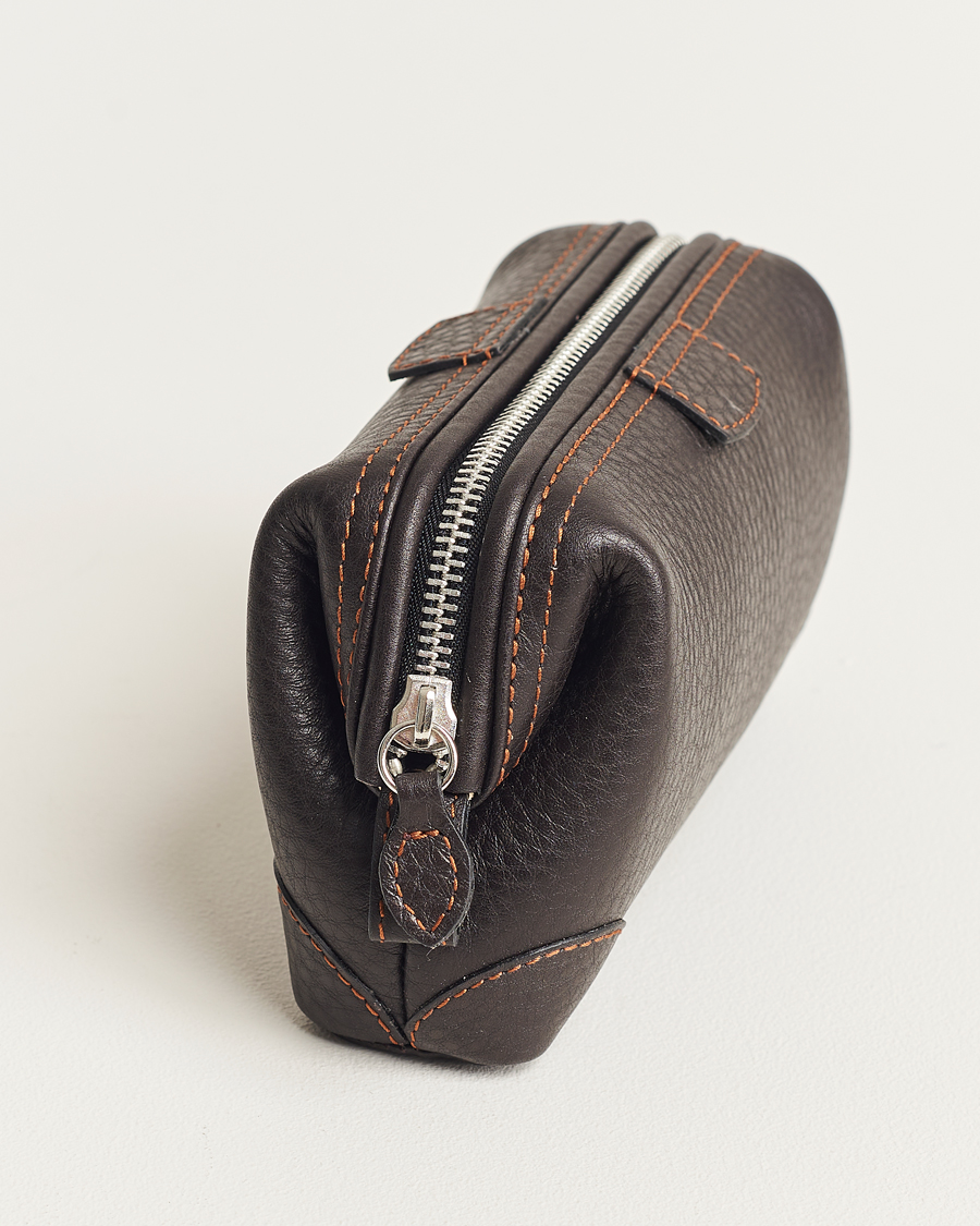 Mies | Laukut | F. Hammann | Small Washbag Dark Brown