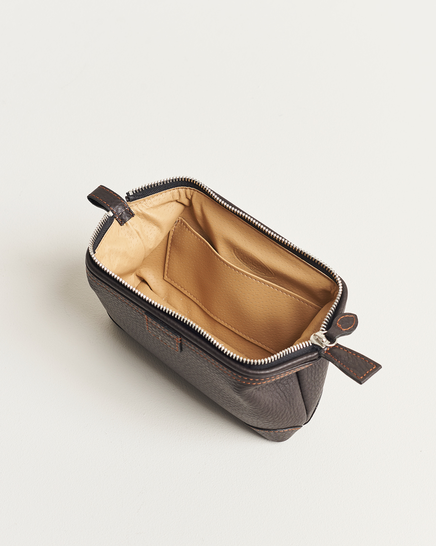 Mies | Laukut | F. Hammann | Small Washbag Dark Brown