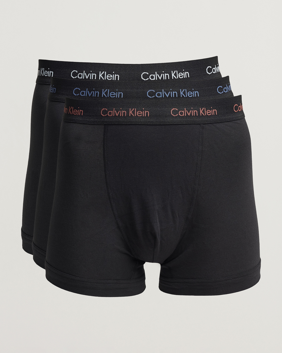 Mies | Alusvaatteet | Calvin Klein | Cotton Stretch 3-Pack Trunk Black