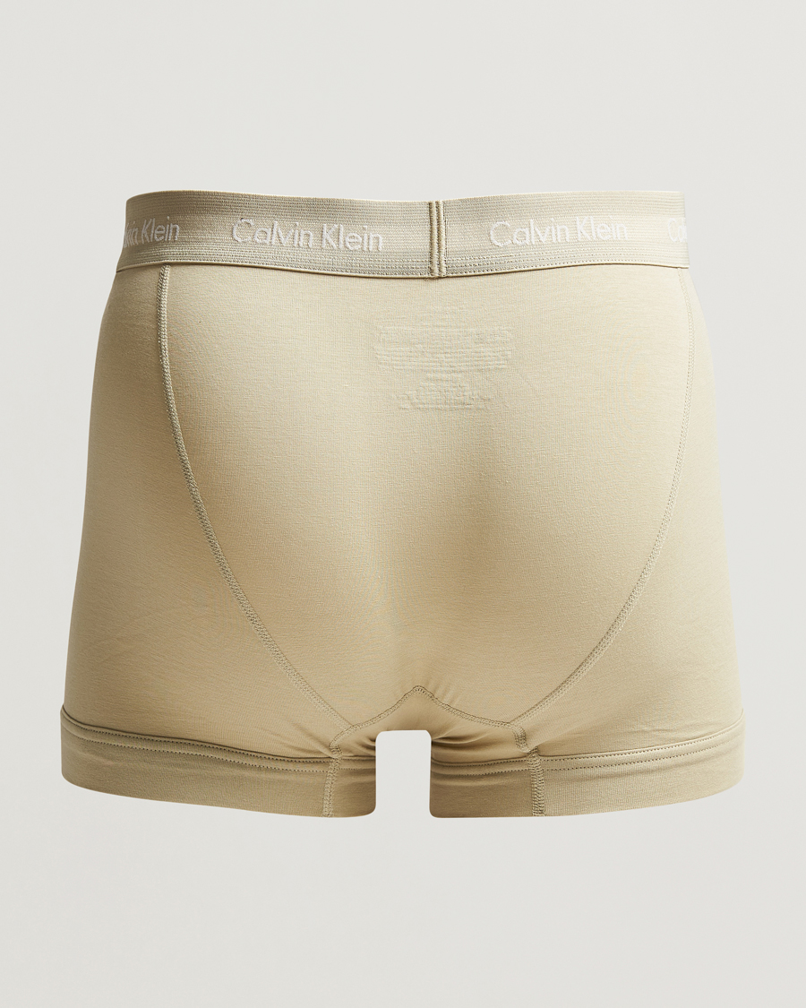 Mies |  | Calvin Klein | Cotton Stretch 3-Pack Trunk Beige/Red/Green