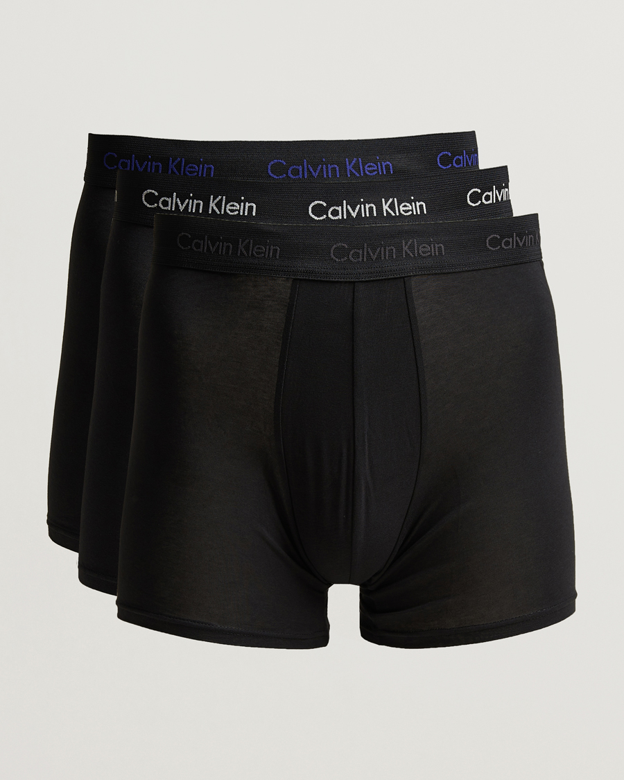 Mies | Alusvaatteet | Calvin Klein | Cotton Stretch 3-Pack Boxer Brief Black
