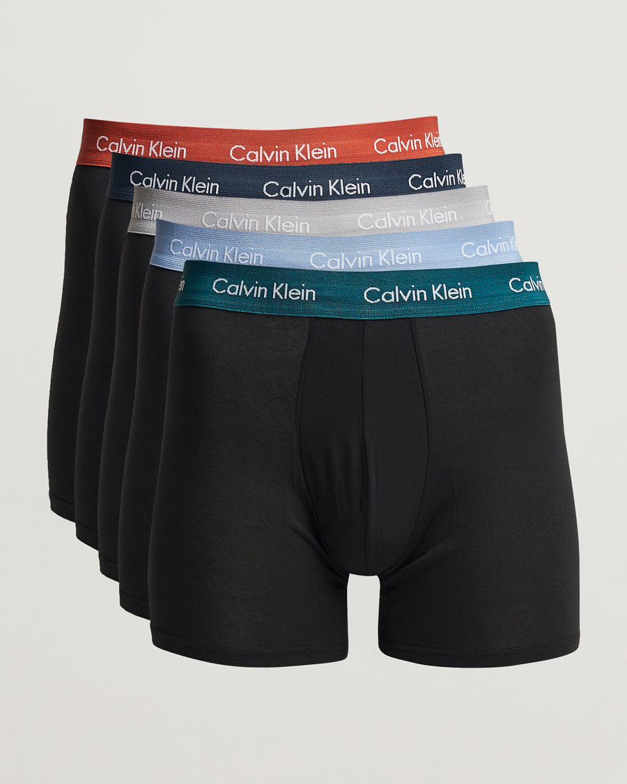 Mies | Alusvaatteet | Calvin Klein | Cotton Stretch 5-Pack Trunk Black