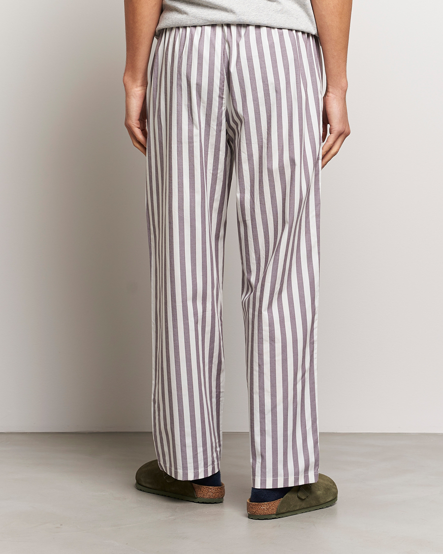 Mies | Yöpuvut ja kylpytakit | Calvin Klein | Cotton Striped Pyjama Pants White/Grey