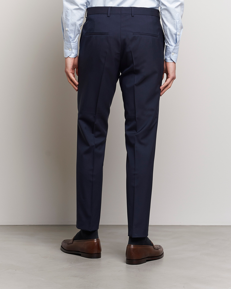 Mies | Housut | Oscar Jacobson | Denz Wool Trousers Blue