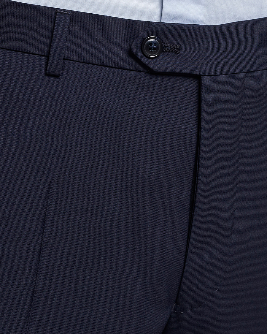 Mies | Housut | Oscar Jacobson | Denz Wool Trousers Blue