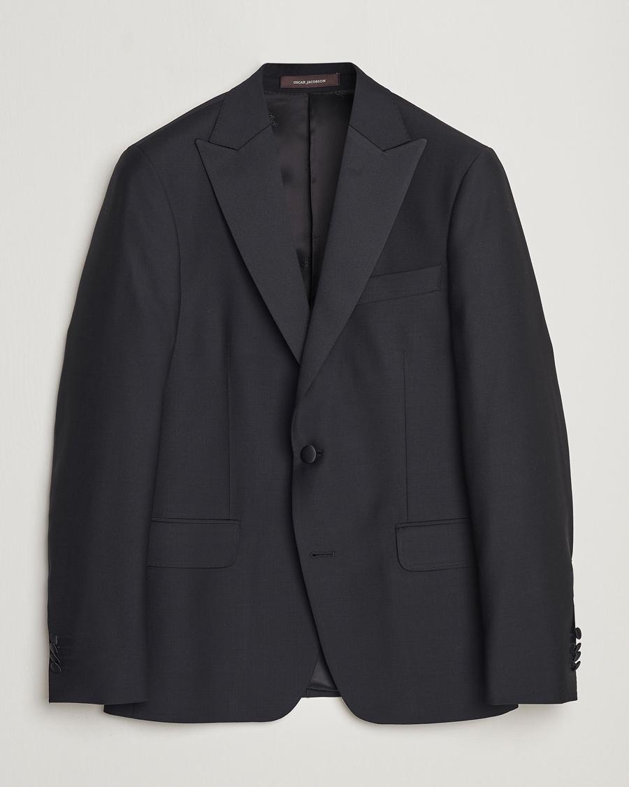 Mies |  | Oscar Jacobson | Elder Wool Tuxedo Blazer Black